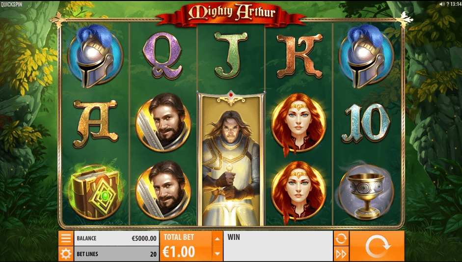 An image of the Mighty Arthur slot game