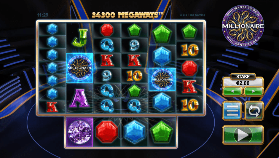 An image of the Who Wants to be a Millionaire slot game