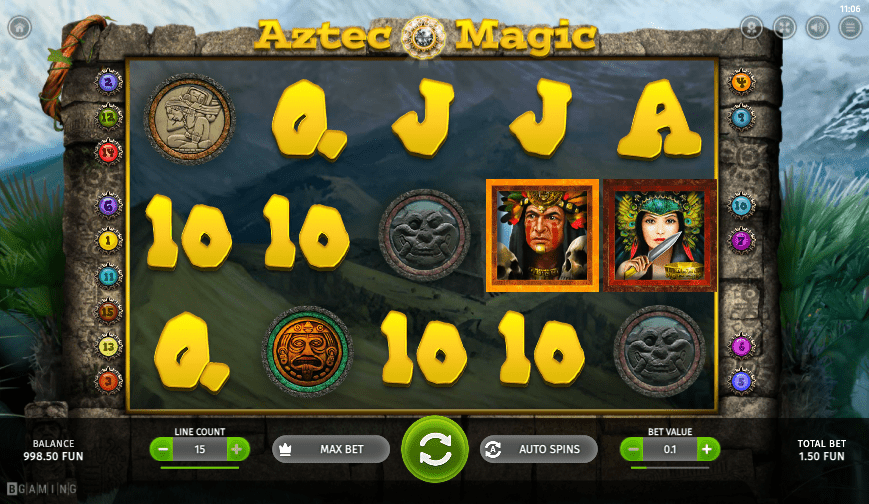 Aztec Magic Slot Screenshot