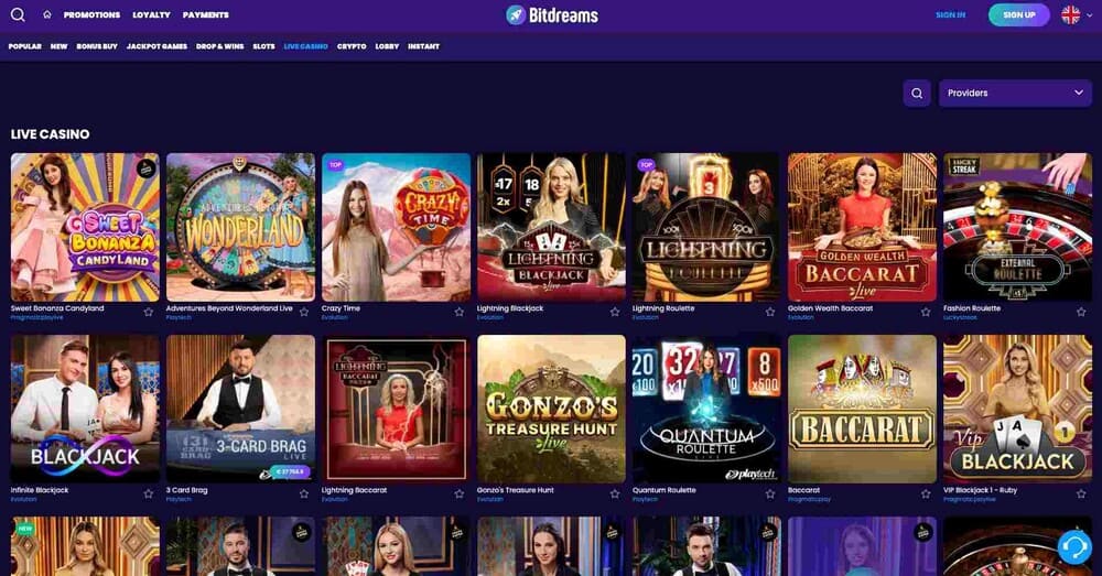 Bitdreams Casino Games