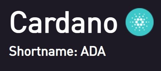 Image showing Cardano logo and Shotname - ADA