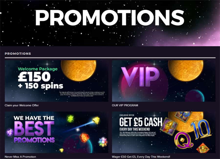 Cosmic Spins Promotions