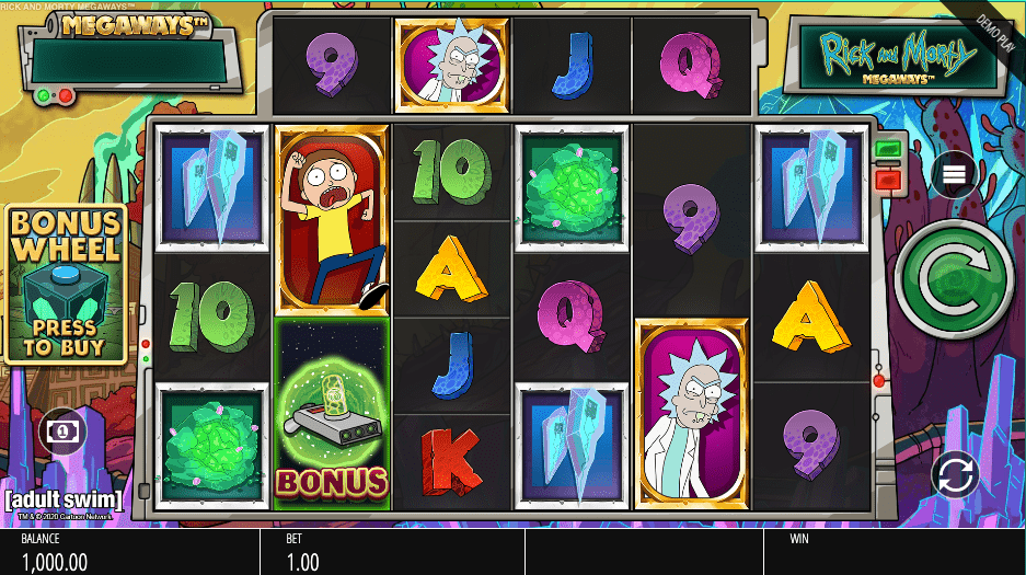 An image of Ricky and Morty slot game