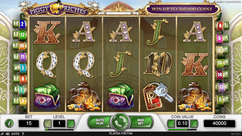 An image of the Piggy Riches slot game