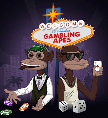 Gambling Apes Design Logo