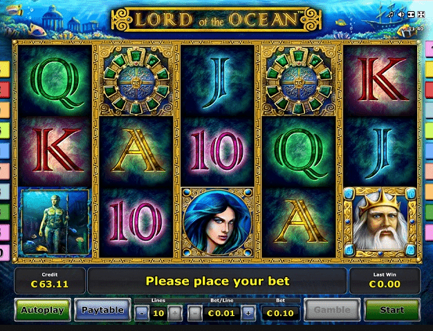 An image of the Lord of the Ocean slot game