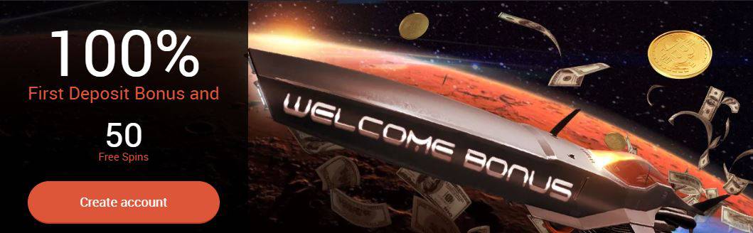 Mars Casino Welcome Bonus