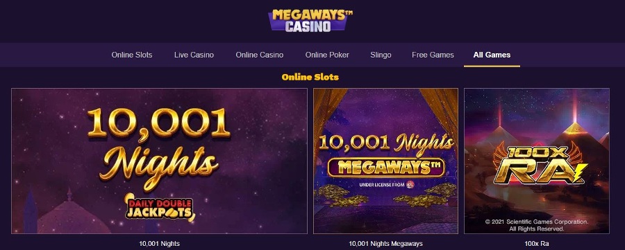 Megaways Casino Games Detail