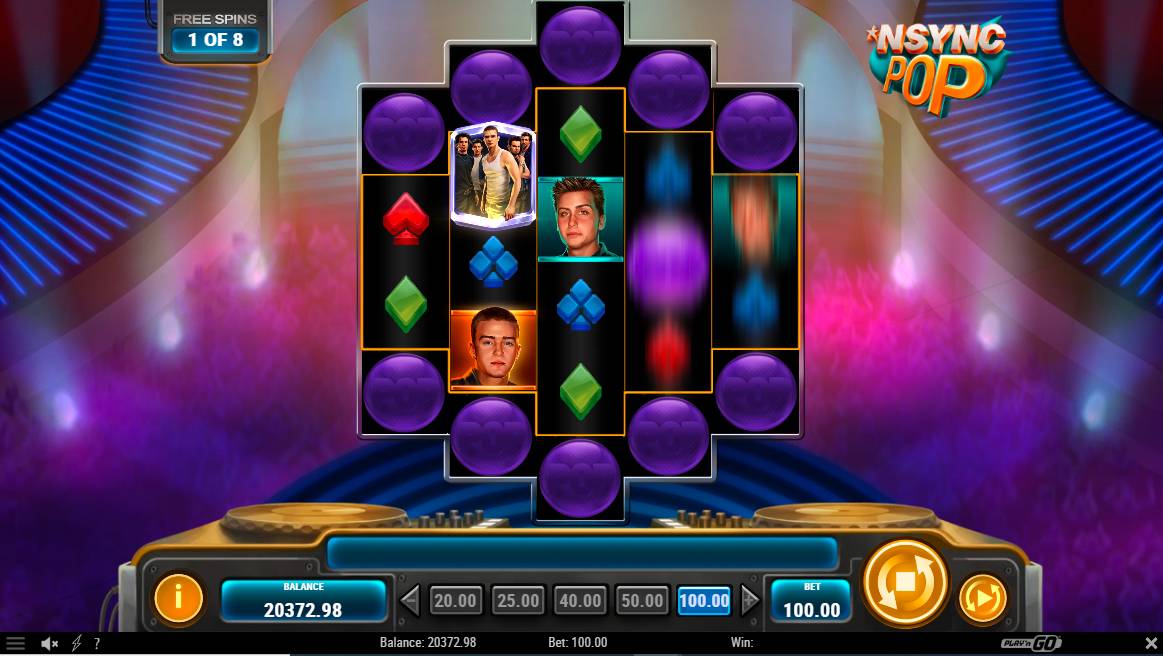 NSYNC Pop Free Spins Screenshot