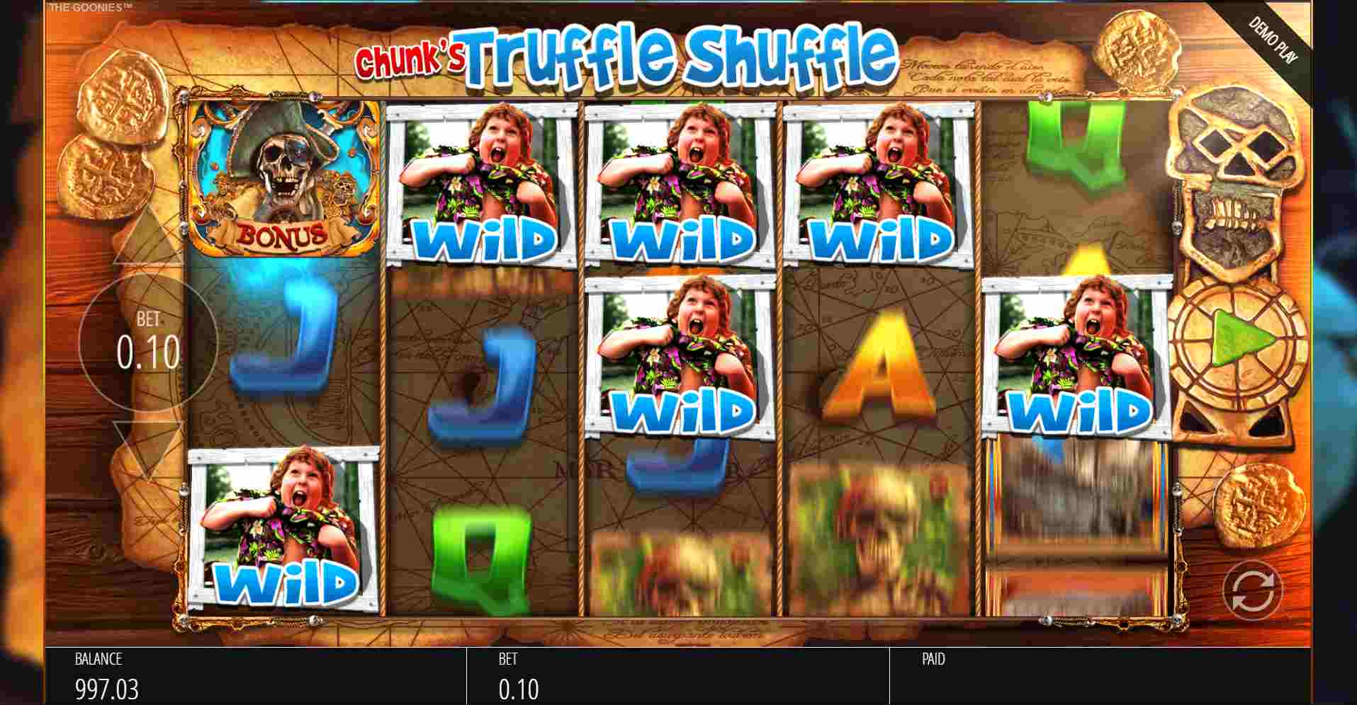 The Goonies Chunk's Truffle Shuffle Screenshot