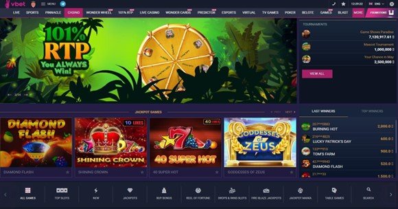 VBet Casino Design