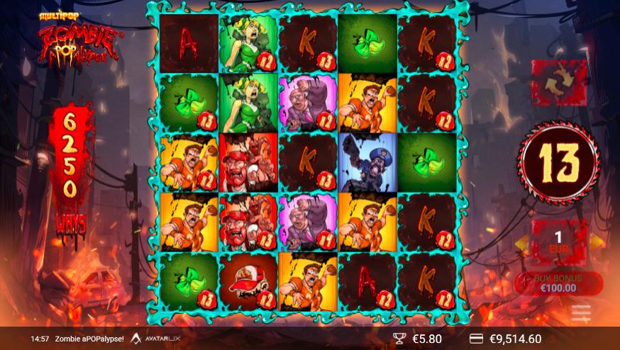 Zombie aPOPalypse MultiPop Free Spins Screenshot