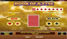 book of aztec gamble feature