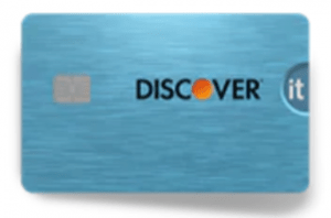 Screenshot of turquoise Discover it cashback credit card