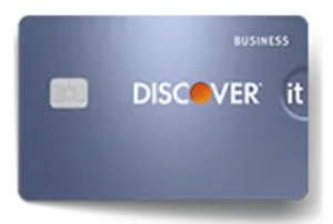 Screenshot of silver Discover it Business credit card