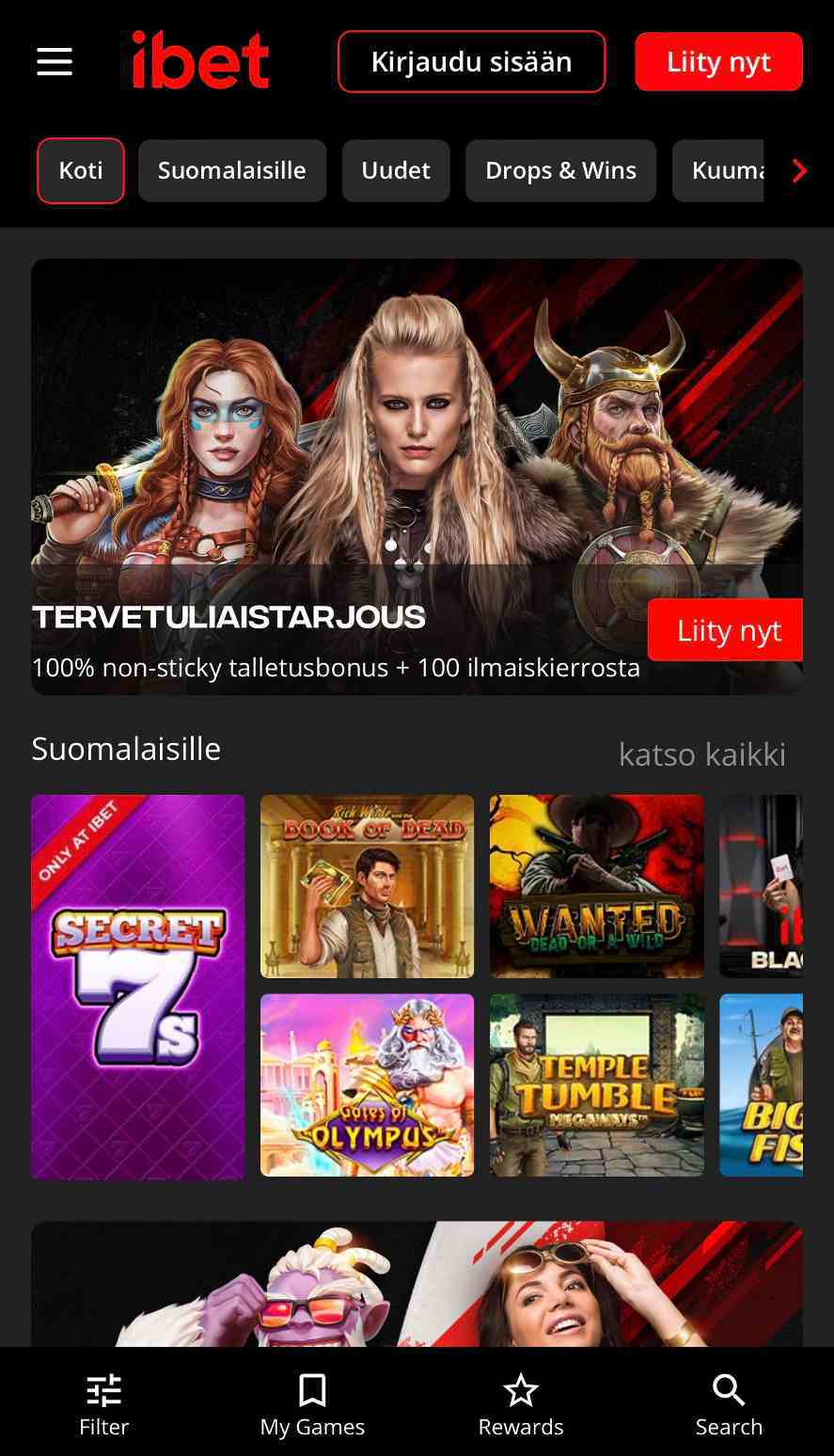 iBet Casino mobile Finland