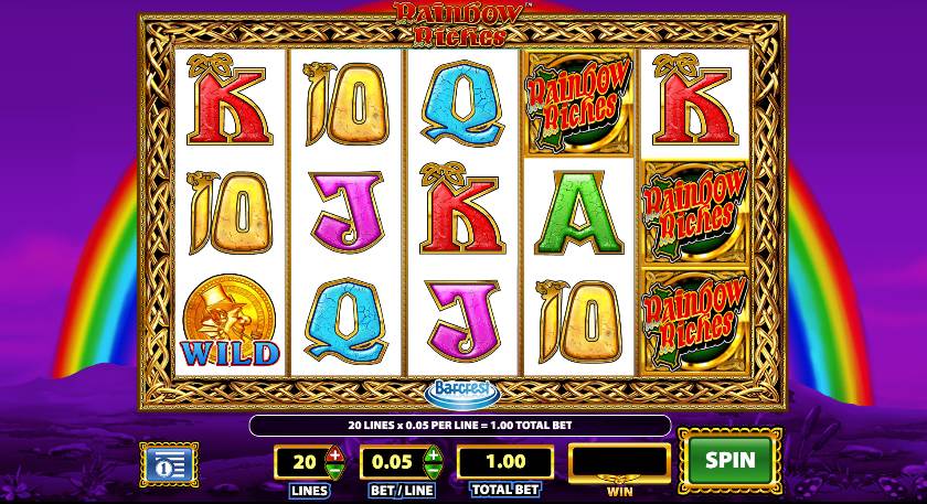 An image of the Rainbow Riches slot