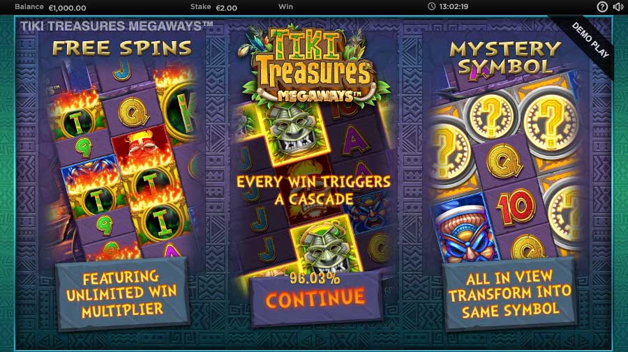 Tiki Treasures Megaways™ Features